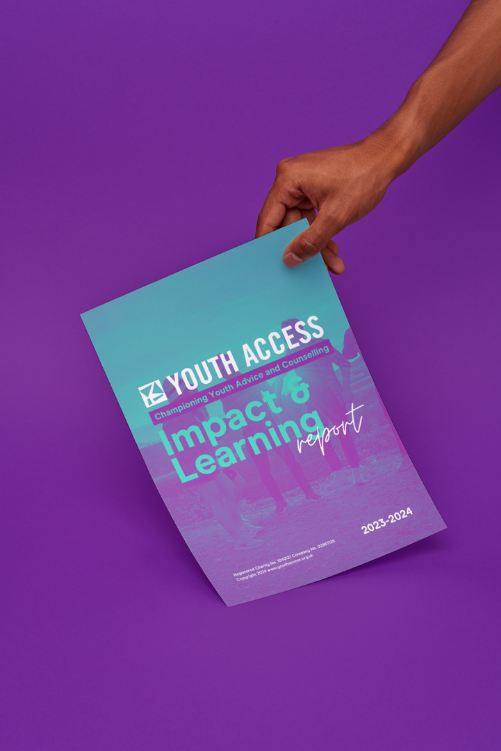 Youth access impact and learning report in hand